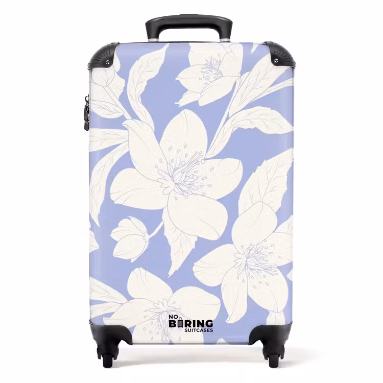 Koffer - Vintage Blumen - Lila — 1