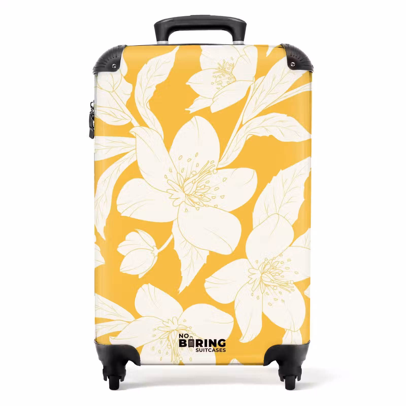 Koffer - Vintage-Blumen - Gelb — 1