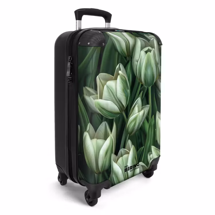Koffer - Vintage-Blumen - Grün — 2