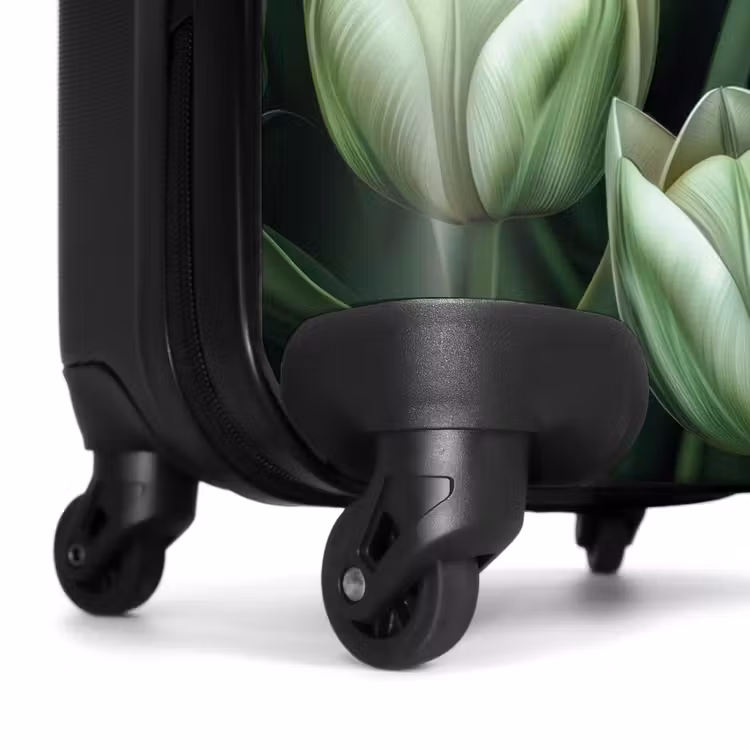 Koffer - Vintage-Blumen - Grün — 6