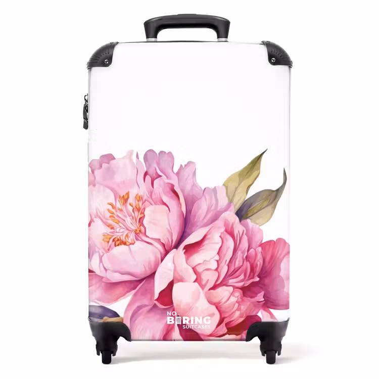 Koffer - Vintage-Blumen - Pfingstrosen — 1
