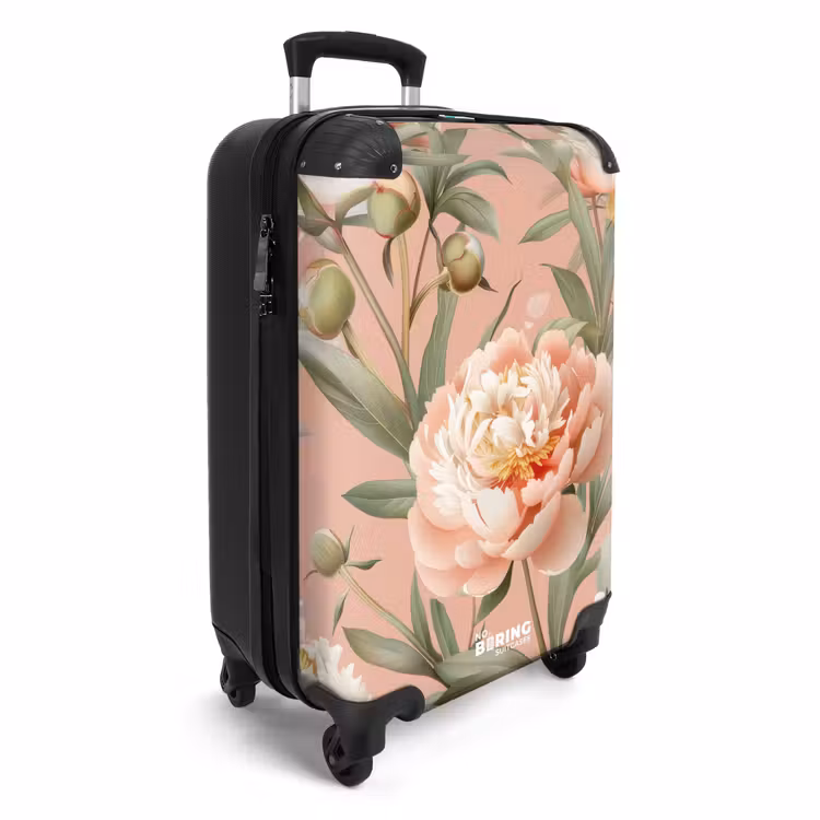 Koffer - Vintage Blumen - Pfingstrosen zartrosa — 2