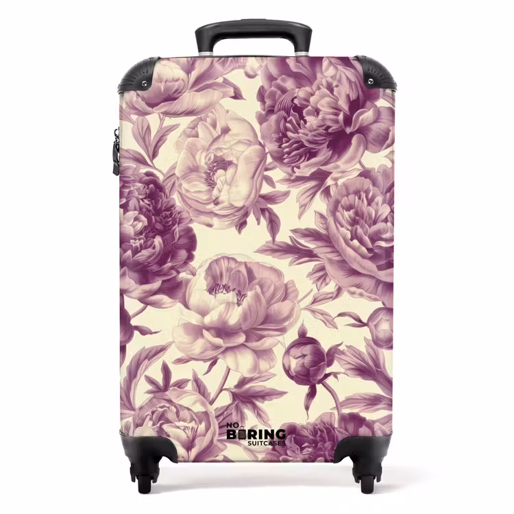 Koffer - Vintage-Blumen - Rosa — 1
