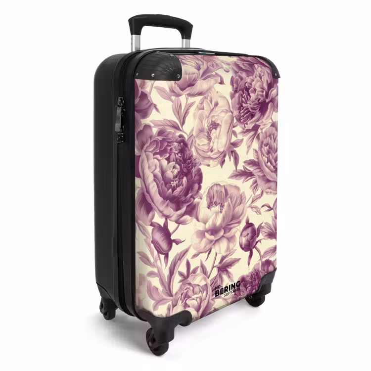 Koffer - Vintage-Blumen - Rosa — 2