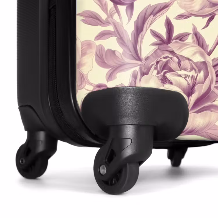 Koffer - Vintage-Blumen - Rosa — 6