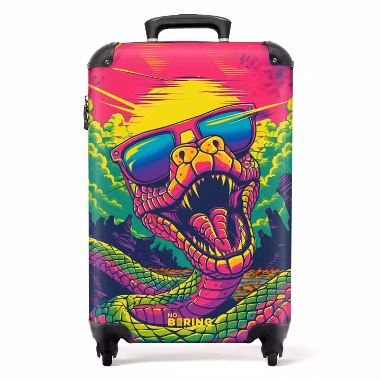 Koffer - Tattoo-Stil- Sunny Snake — 1