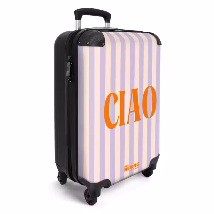 Koffer - Zitate - Ciao pastell lila und lachsfarben — 2