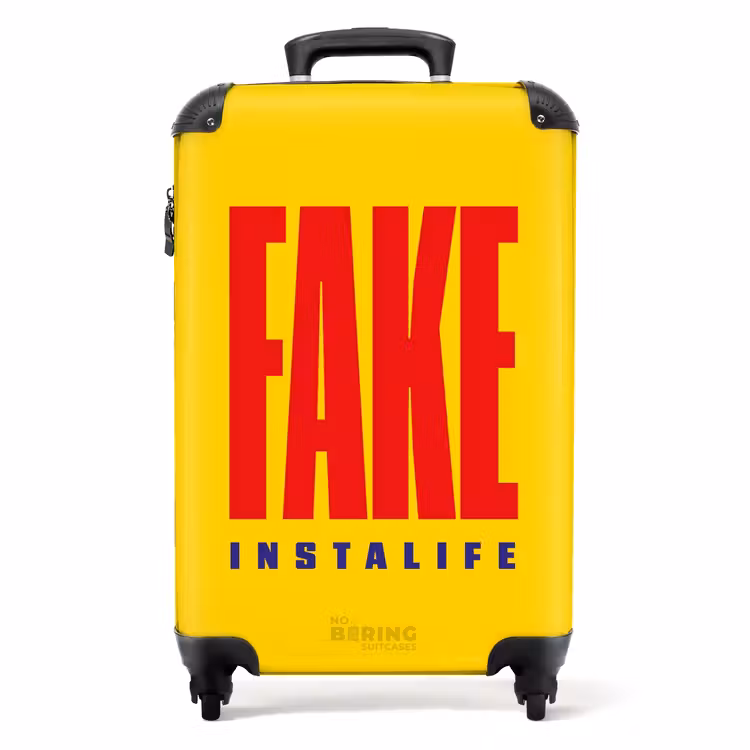 Koffer - Zitate - Fake instalife goldgelb — 1