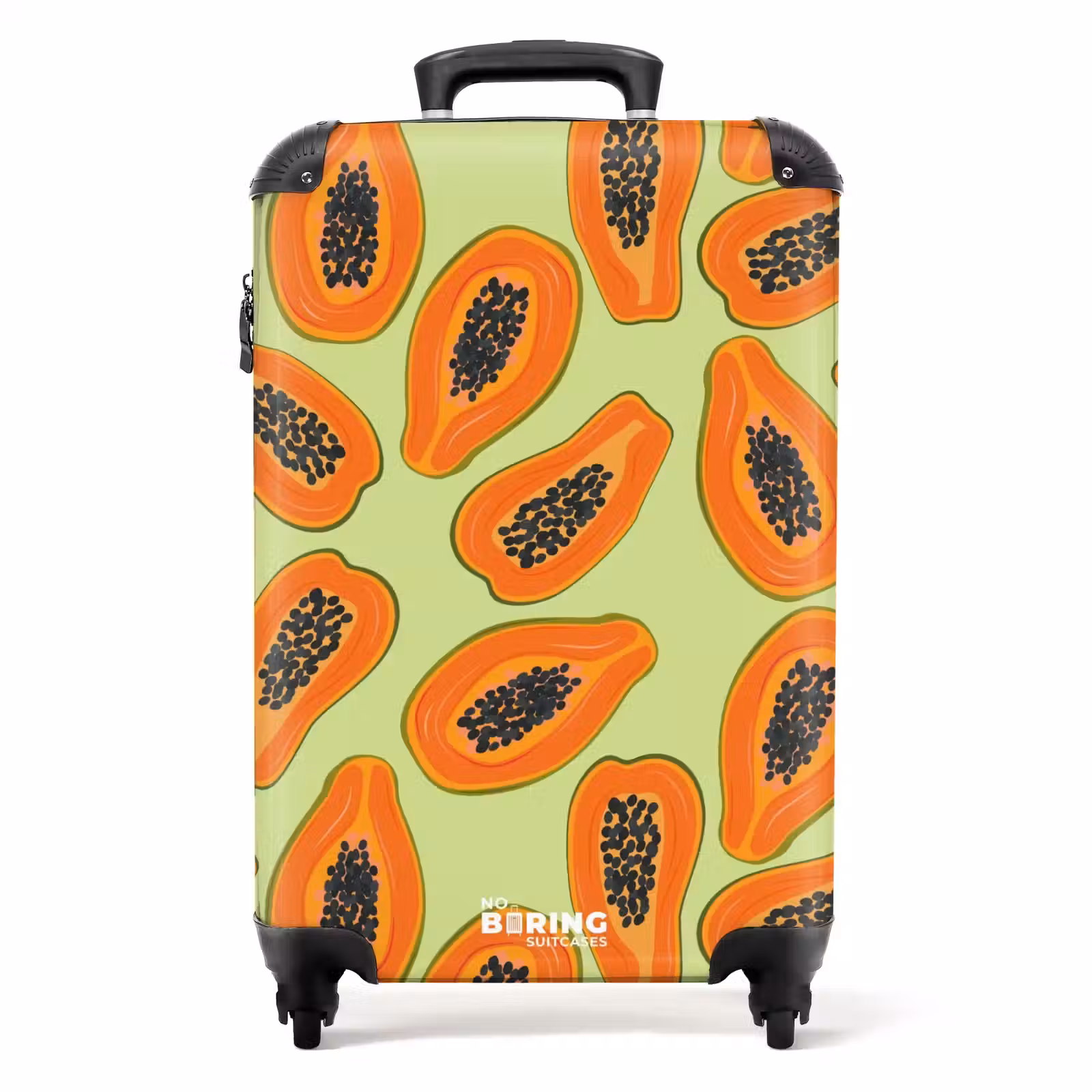 Koffer - Sommererinnerungen - Papayas auf grünem Hintergrund — 1