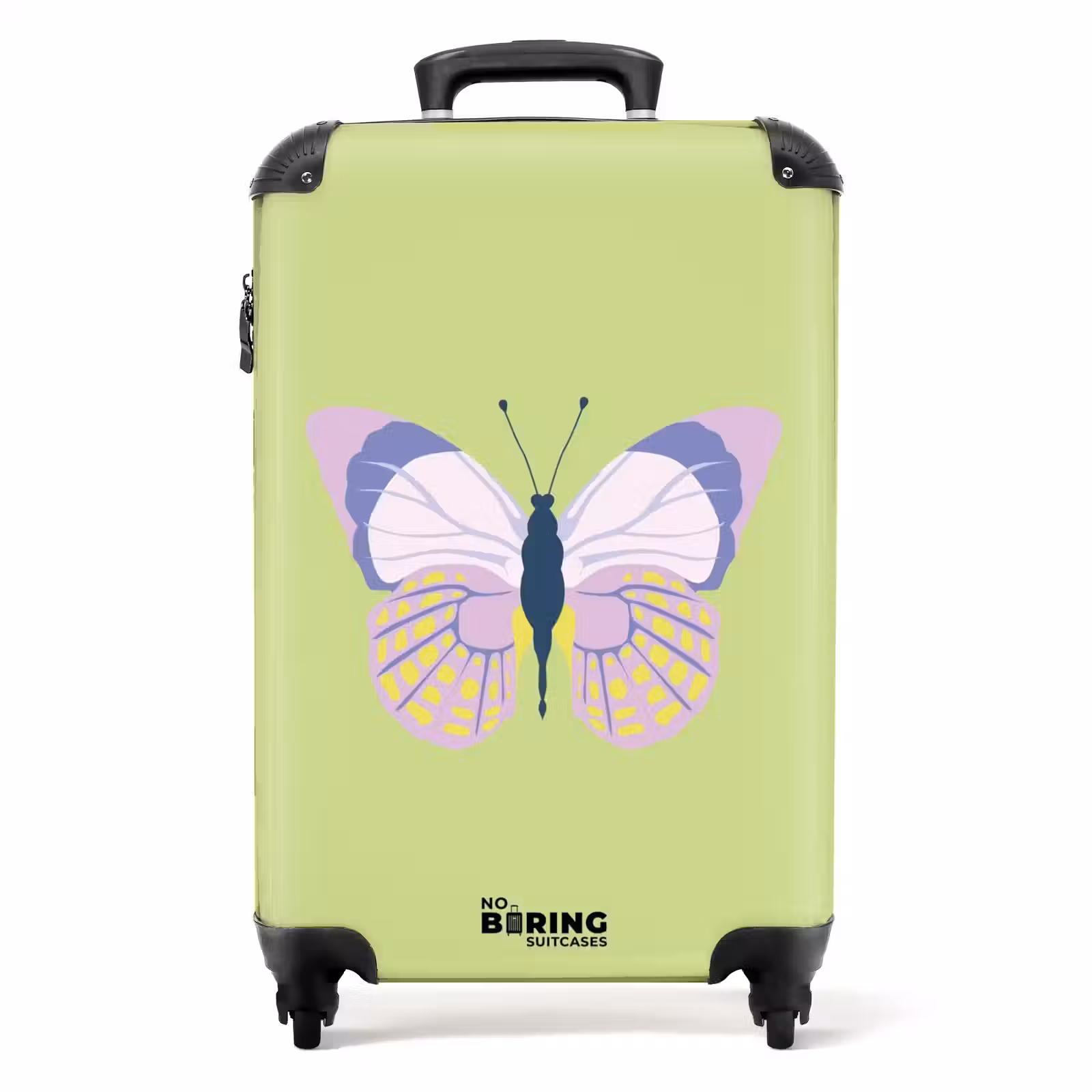 Koffer - Sommererinnerungen - Schmetterling auf grünem Hintergrund — 1