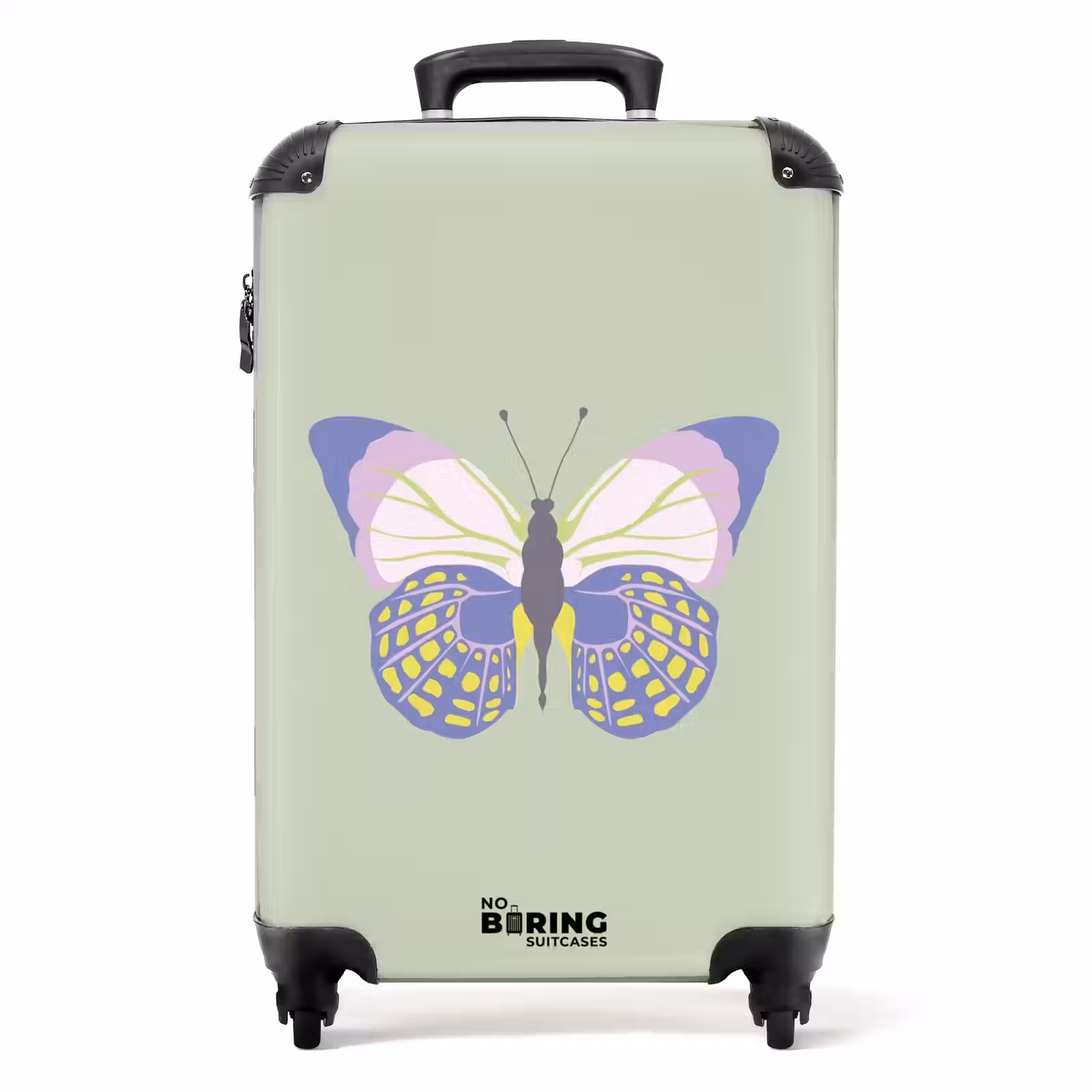 Koffer - Sommererinnerungen - Schmetterling mit salbeigrünen Farben — 1