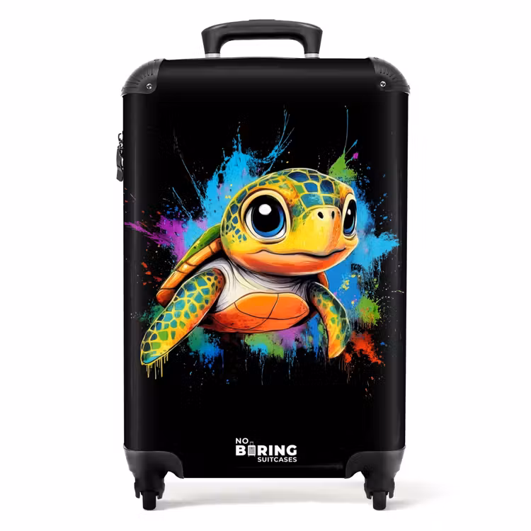 Koffer - Schildkröte mit buntem Graffiti — 1