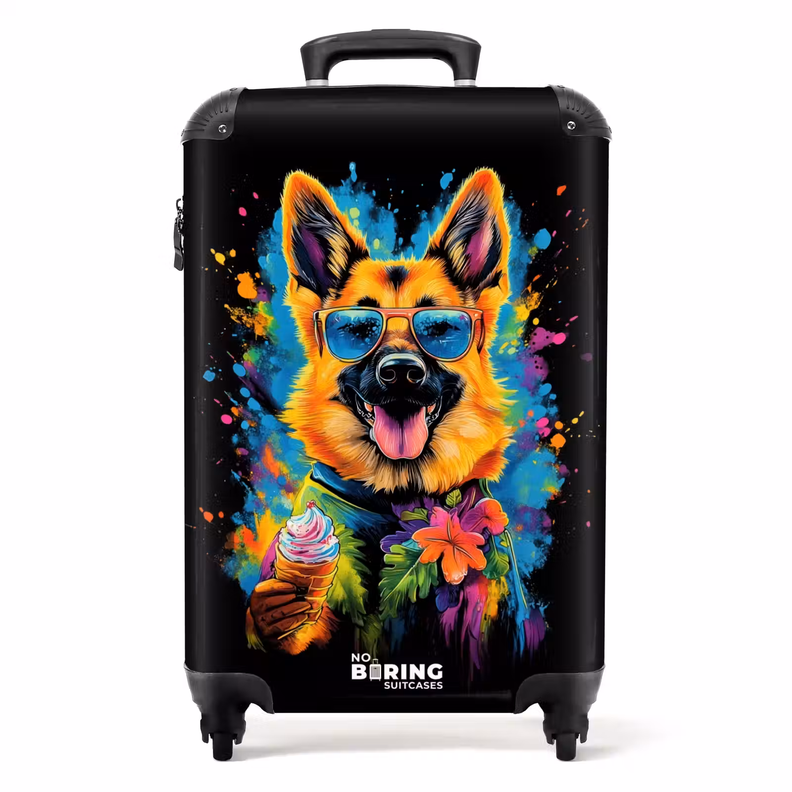 Koffer - Sommerhund mit buntem Graffiti — 1