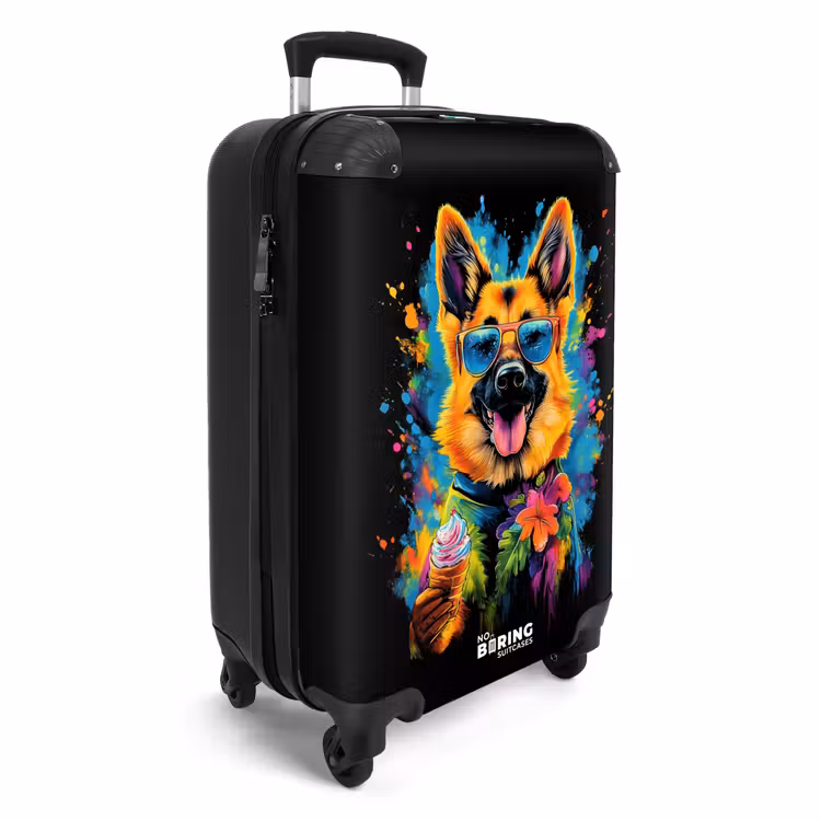 Koffer - Sommerhund mit buntem Graffiti — 2