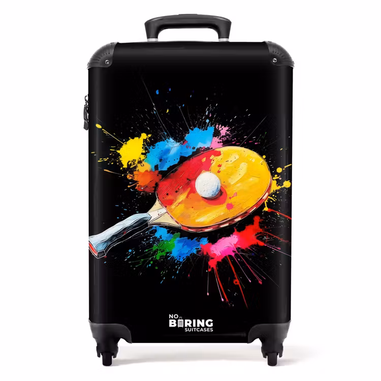 Koffer - Tischtennis mit bunten Farben — 1