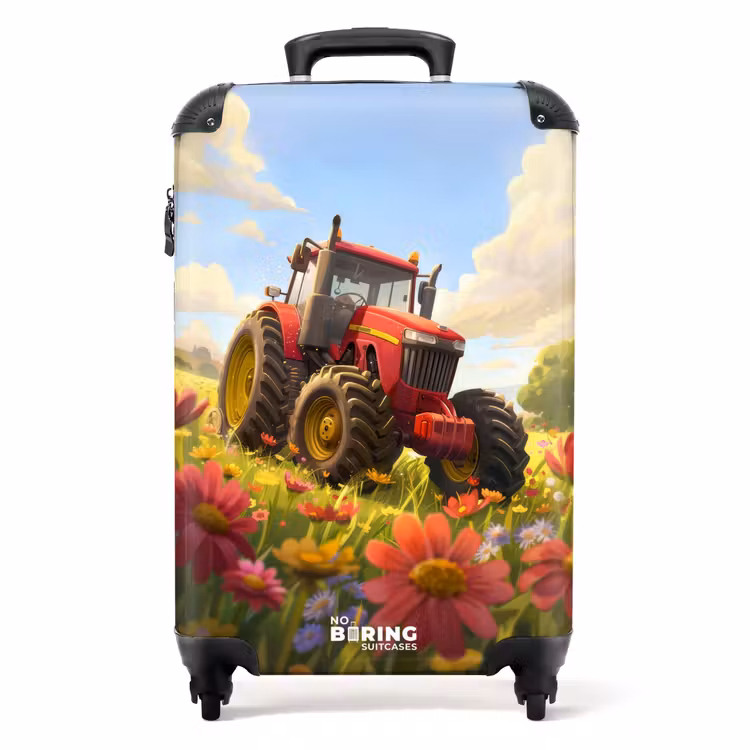 Koffer - Traktor in der Blumenwiese — 1