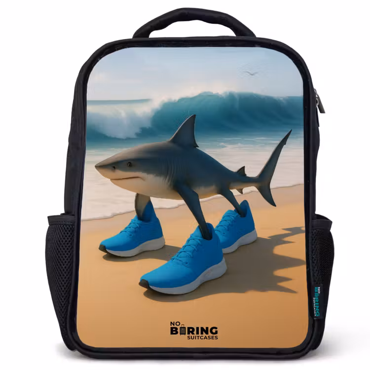 Kinderrucksack - Schwarz - Tralalero tralala — 1
