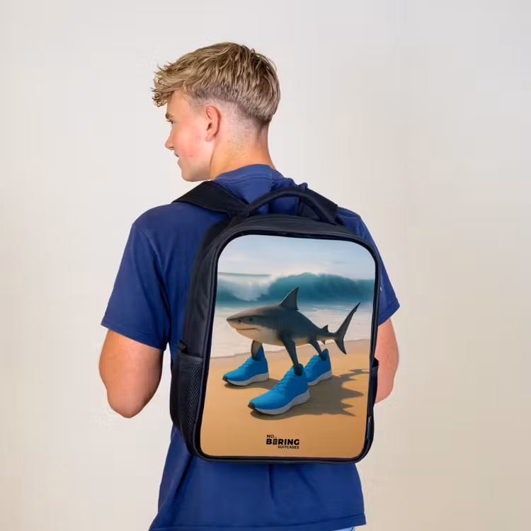 Kinderrucksack - Schwarz - Tralalero tralala — 3