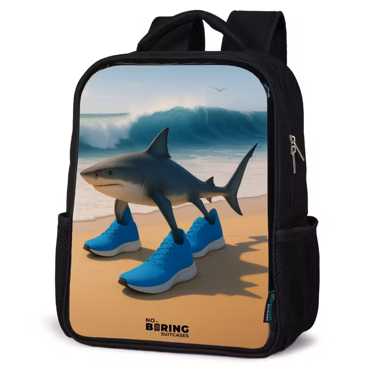 Kinderrucksack - Schwarz - Tralalero tralala — 4