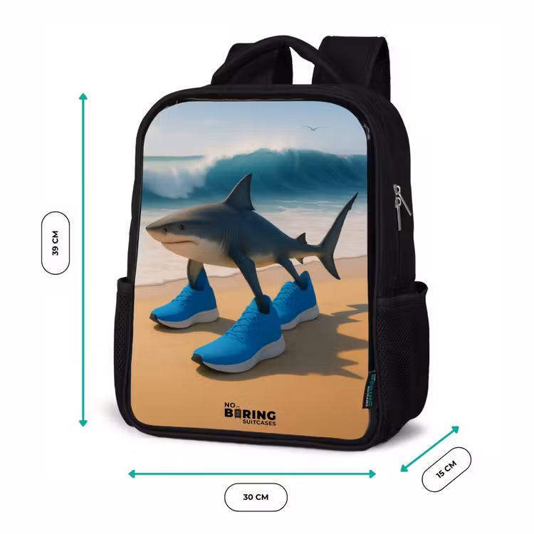 Kinderrucksack - Schwarz - Tralalero tralala — 6