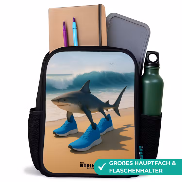 Kinderrucksack - Schwarz - Tralalero tralala — 8