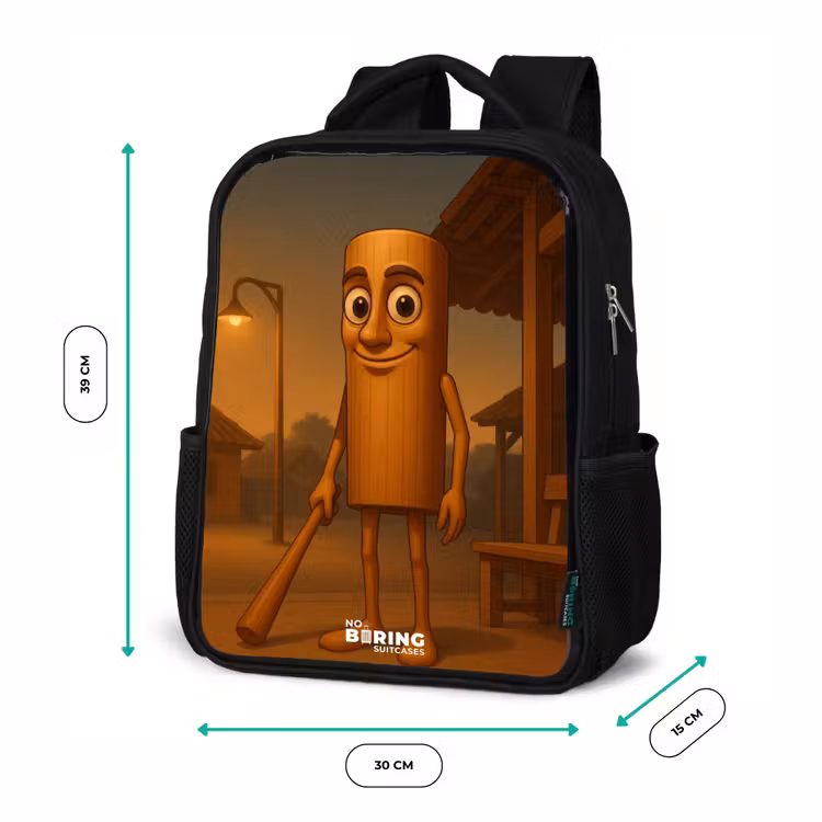 Kinderrucksack - Schwarz - Tung Tung Tung Sahur — 6