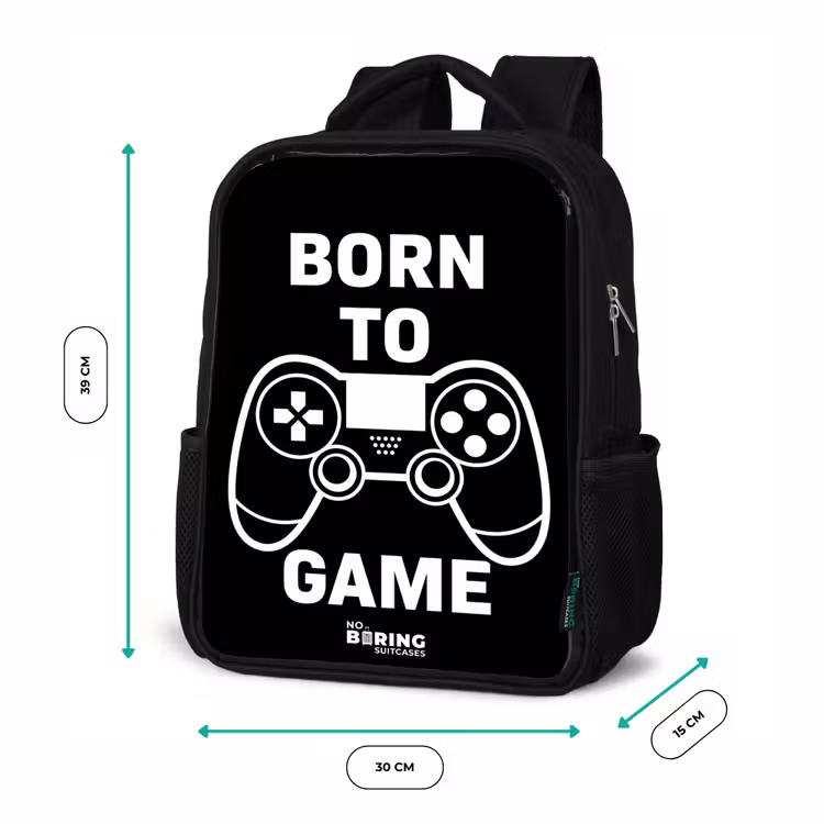 Kinderrucksack - Schwarz - Zum Spielen mit Controller geboren — 6