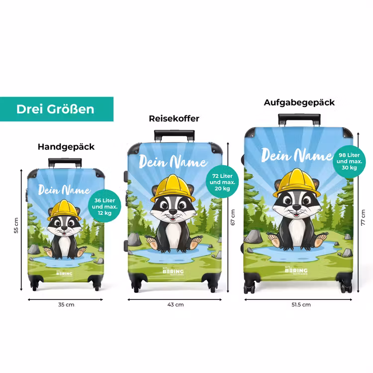 Koffer mit Name - Wally Arbeitsbär — 3