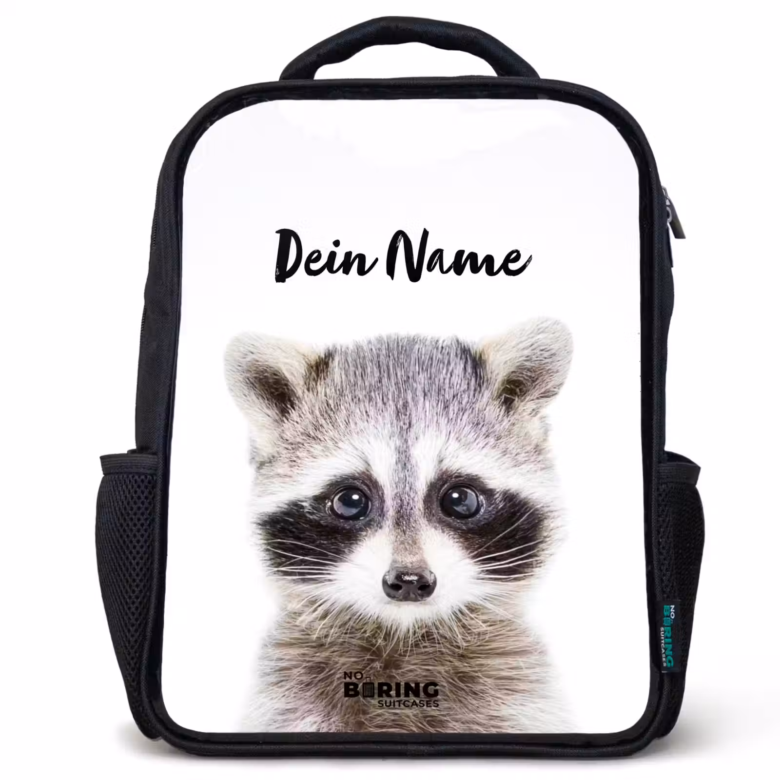 Kinderrucksack - Schwarz - Rachid Waschbär — 1