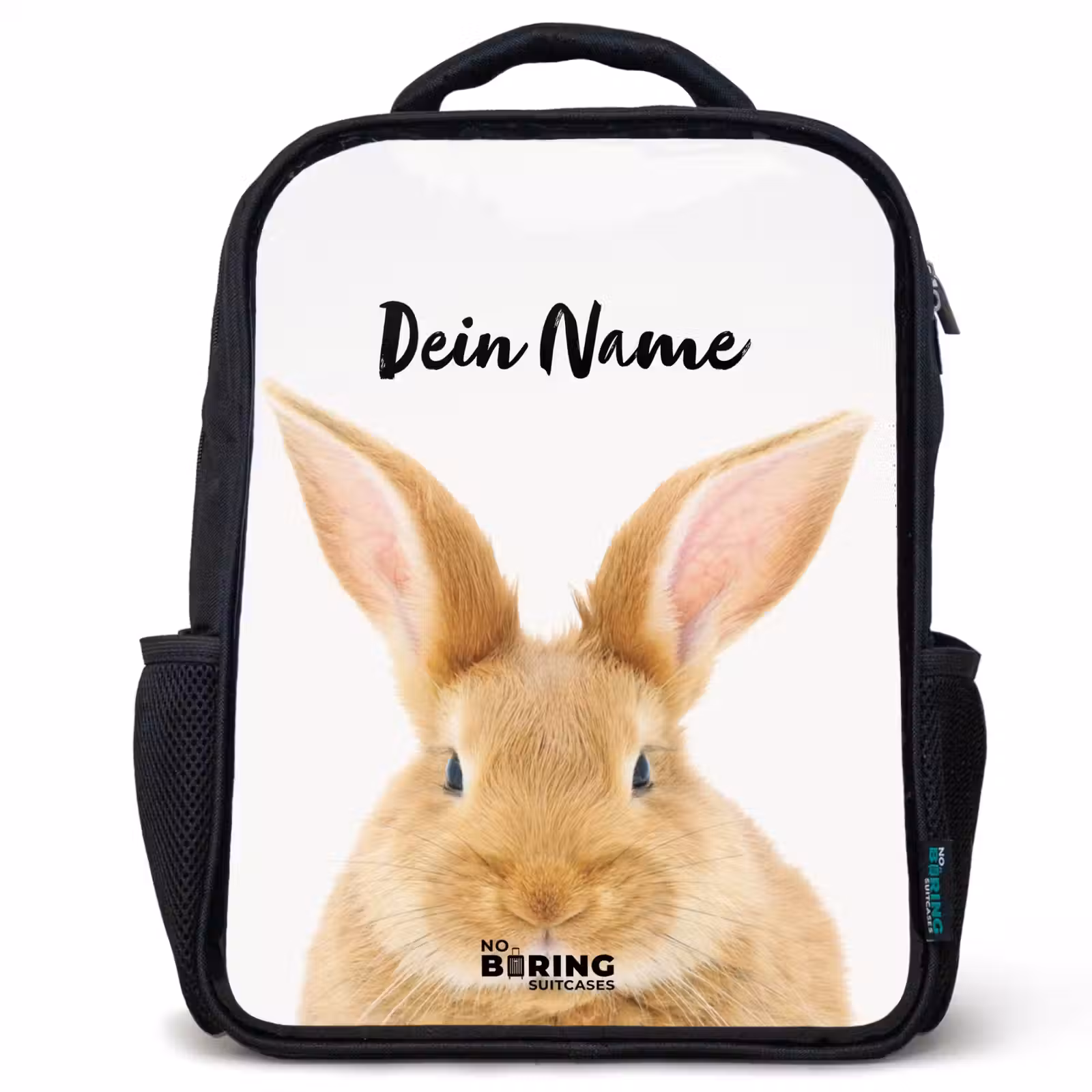Kinderrucksack - Schwarz - Schnupfen mit befriedigtem Kopf — 1