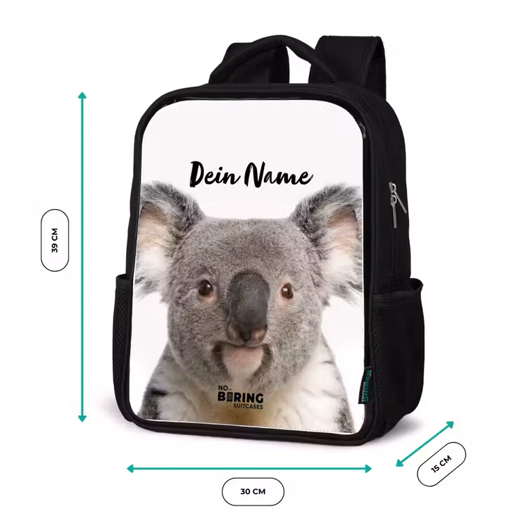 Kinderrucksack - Schwarz - Niedlicher Koala-Bär — 6