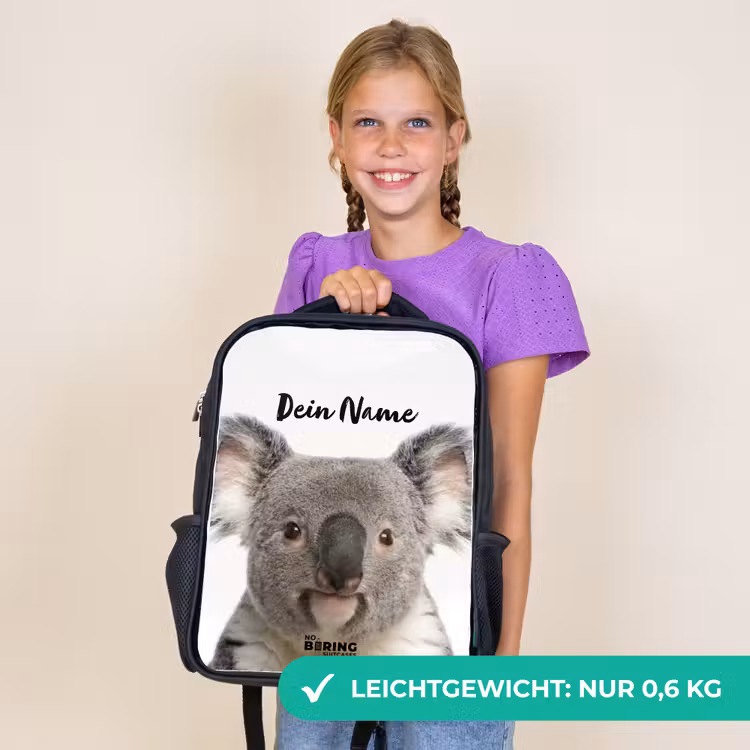 Kinderrucksack - Schwarz - Niedlicher Koala-Bär — 7