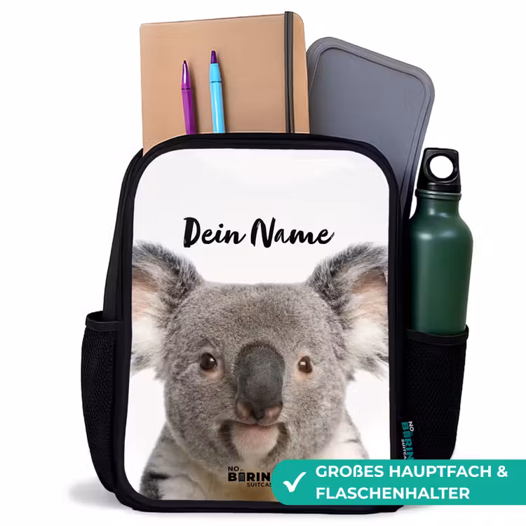 Kinderrucksack - Schwarz - Niedlicher Koala-Bär — 8