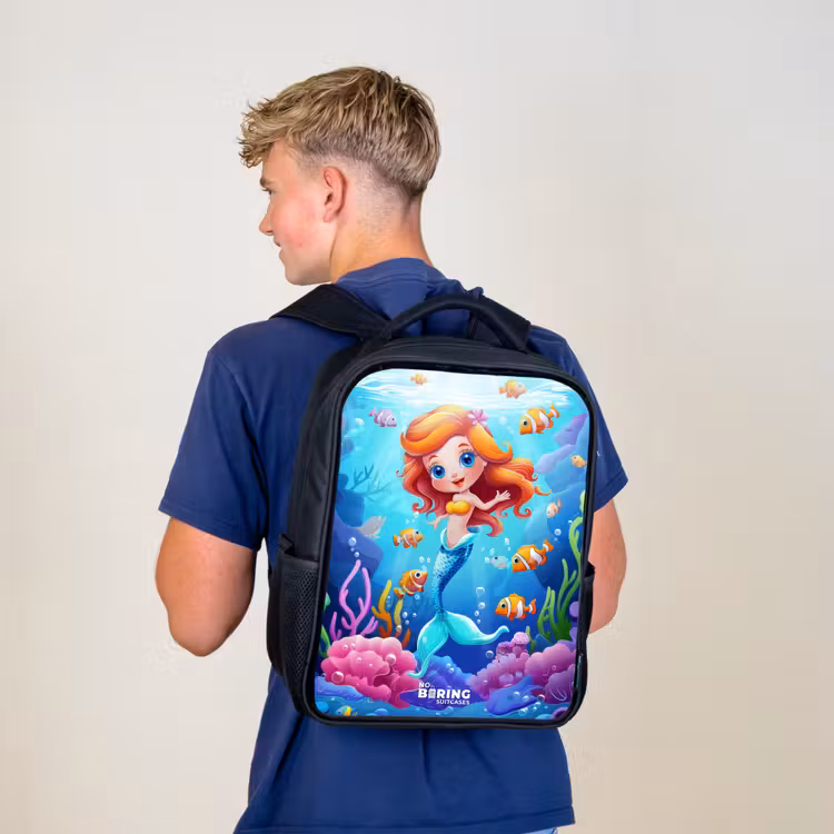 Kinderrucksack - Schwarz - Olivia unter Wasser — 3