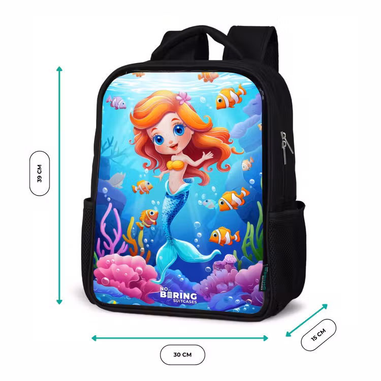 Kinderrucksack - Schwarz - Olivia unter Wasser — 6