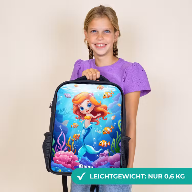 Kinderrucksack - Schwarz - Olivia unter Wasser — 7
