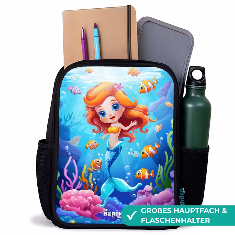 Kinderrucksack - Schwarz - Olivia unter Wasser — 8