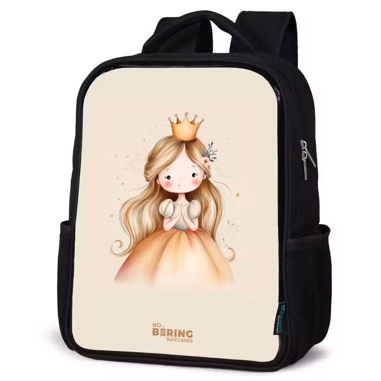 Kinderrucksack - Schwarz - Prinzessin in Goldtönen — 4