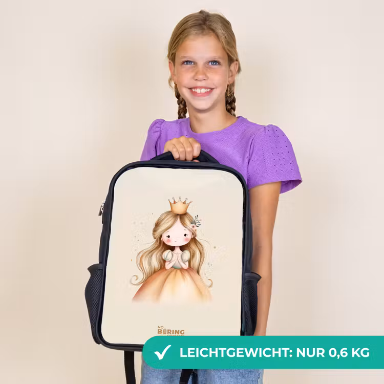 Kinderrucksack - Schwarz - Prinzessin in Goldtönen — 7