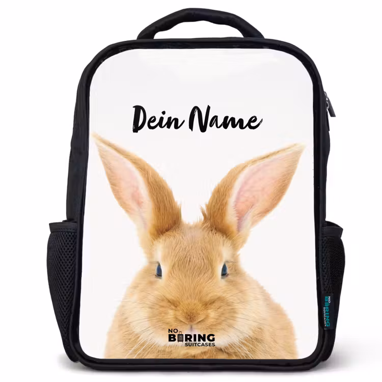 Kinderrucksack - Schwarz - Schnupfen mit befriedigtem Kopf — 1