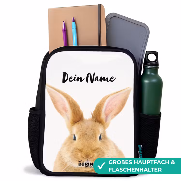 Kinderrucksack - Schwarz - Schnupfen mit befriedigtem Kopf — 8