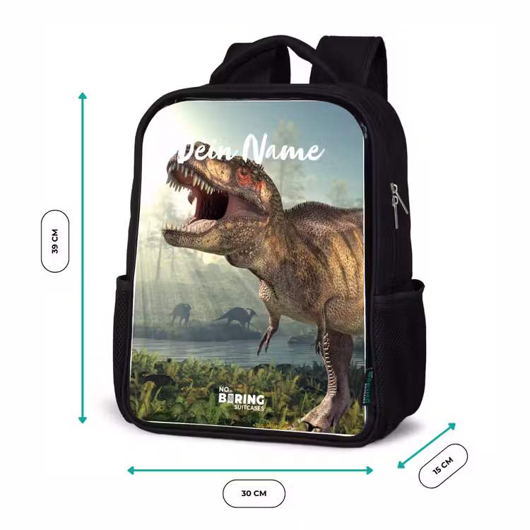 Kinderrucksack - Schwarz - Thijs Tyrannosaurus — 6