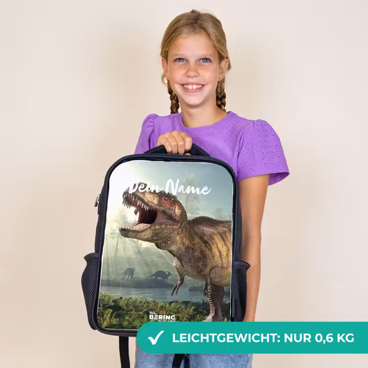 Kinderrucksack - Schwarz - Thijs Tyrannosaurus — 7