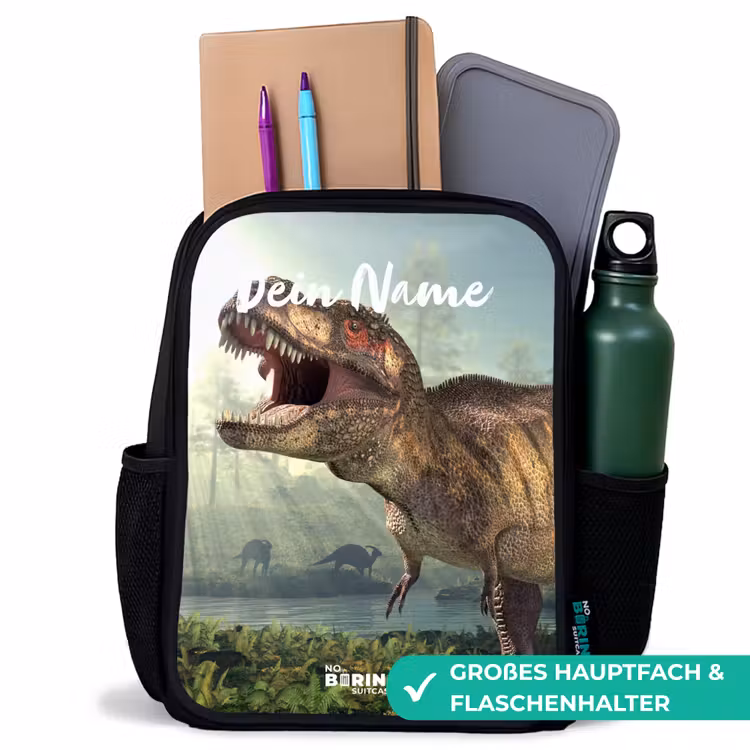 Kinderrucksack - Schwarz - Thijs Tyrannosaurus — 8