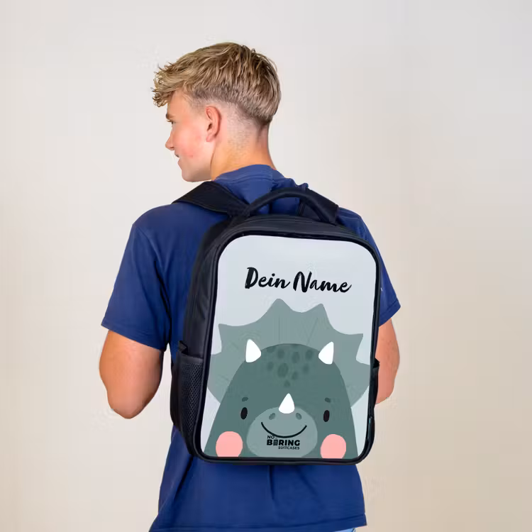 Kinderrucksack - Schwarz - Tigo Triceratops — 3