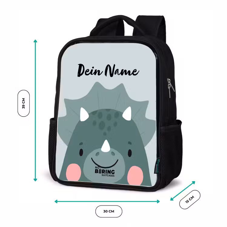 Kinderrucksack - Schwarz - Tigo Triceratops — 6