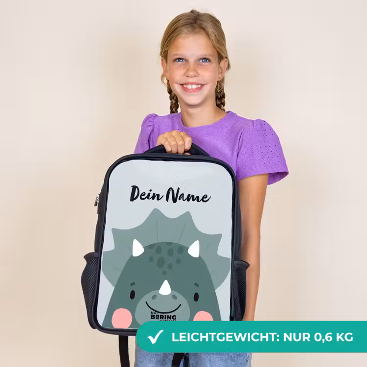 Kinderrucksack - Schwarz - Tigo Triceratops — 7