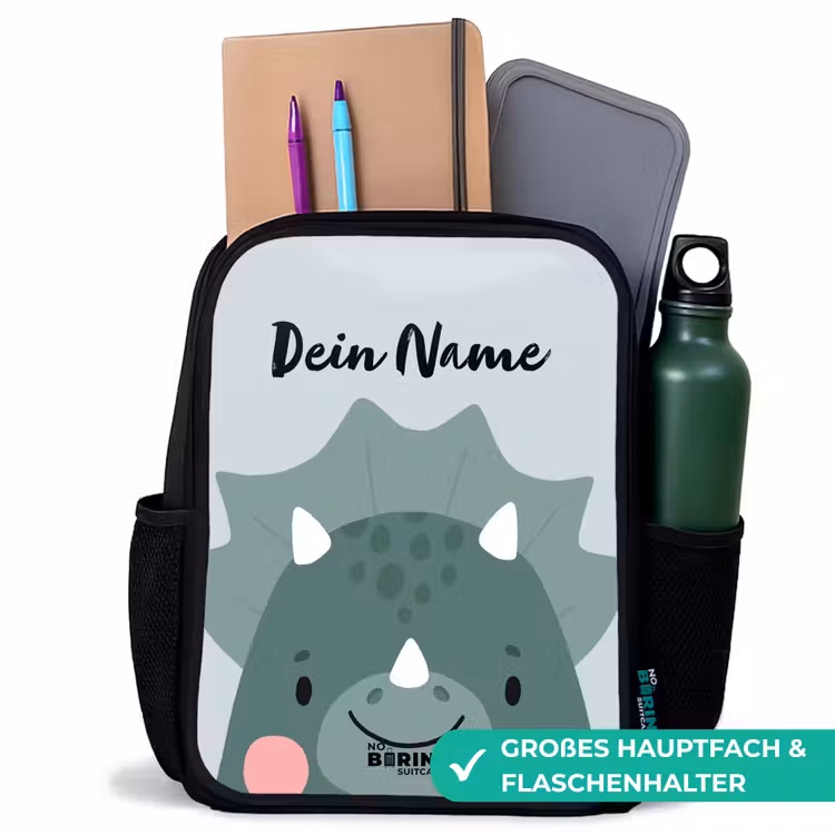 Kinderrucksack - Schwarz - Tigo Triceratops — 8