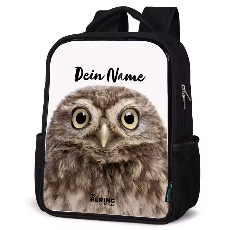 Kinderrucksack - Schwarz - Ulke Eule — 4