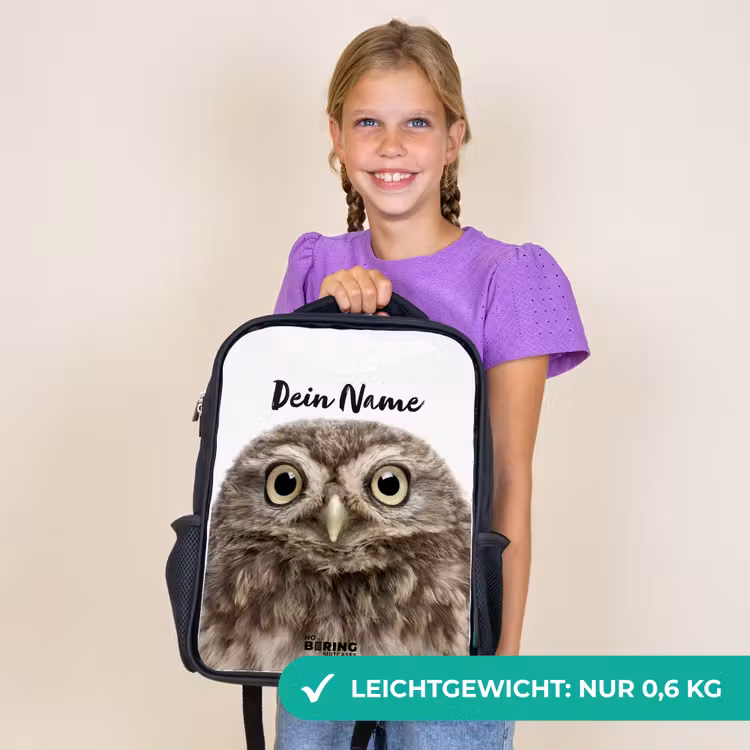 Kinderrucksack - Schwarz - Ulke Eule — 7